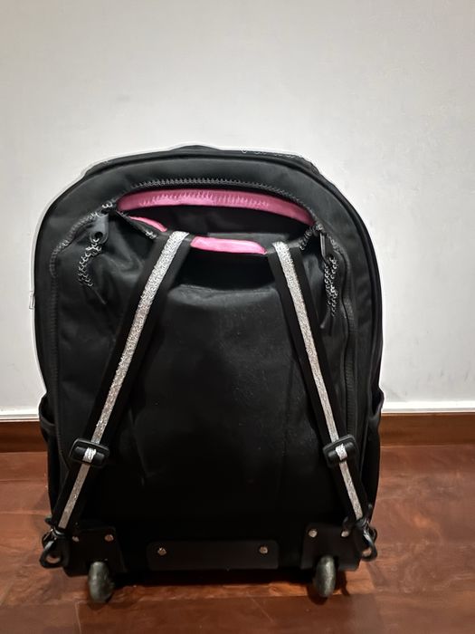 Mochila Escolar Rodinhas Rebecca Bonbon Gliter