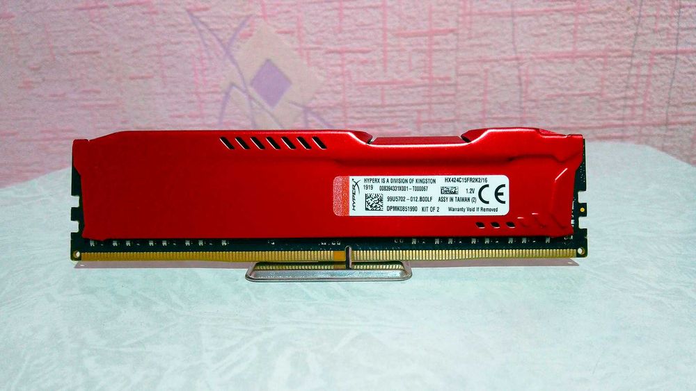 Оперативная память (ОЗУ) RAM Kingston HyperX Fury Red DDR4 8GB 2400MHz