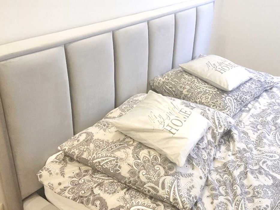 Wygodne Łóżko 2 Oparcia + Pojemnik + Stelaż + Rozmiary Kolory FANCY