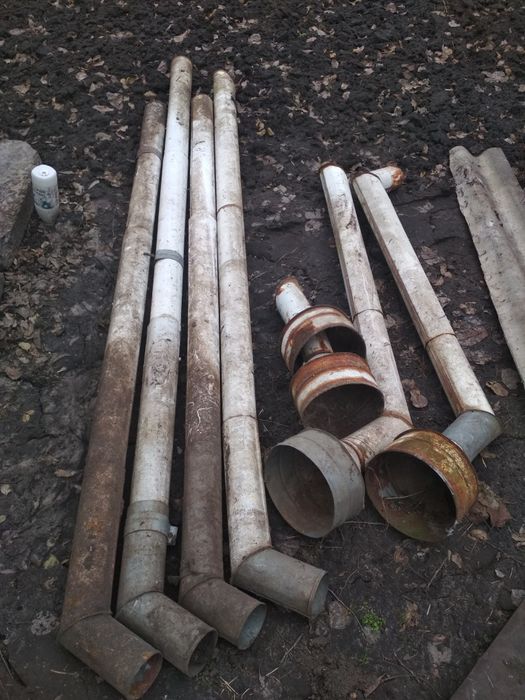 Водостічні труби оцинковані та воронки бв