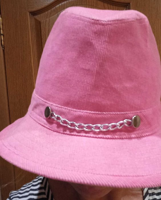 Рожева панама мікровельветова
