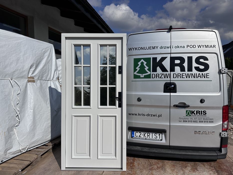 Drzwi zewnętrzne drewniane Amerykańskie montaż  cała Polska