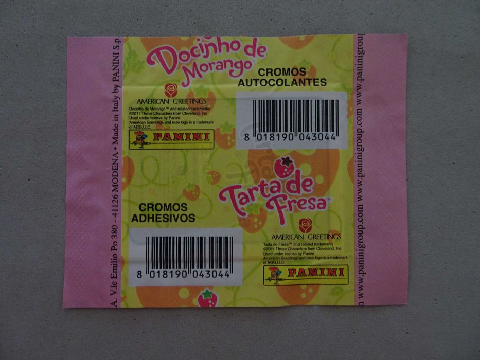 Carteira de cromos fechada - Tarte de fresa - Moranguito - Panini