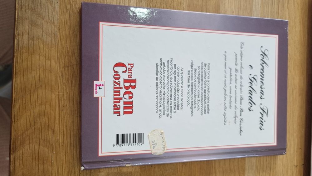 Para bem cozinhar sobremesas frias e gelados