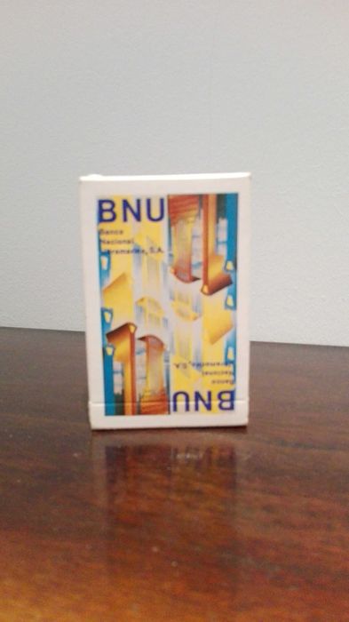 Baralhos de cartas publicidade TAP e BNU