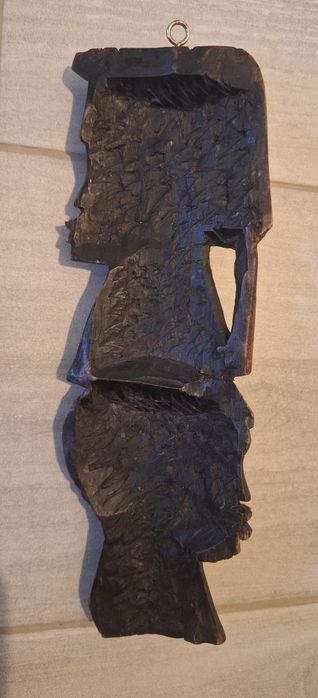 Escultura Africana em Madeira – Duas Figuras