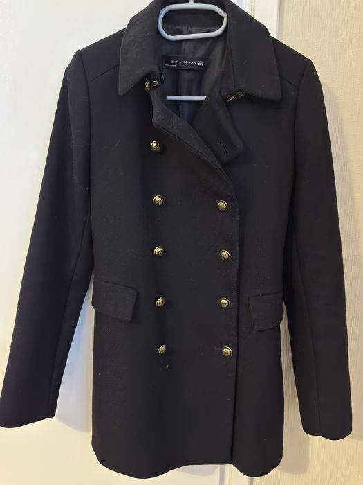 Płaszczyk dwurzędowy z wełną Zara S