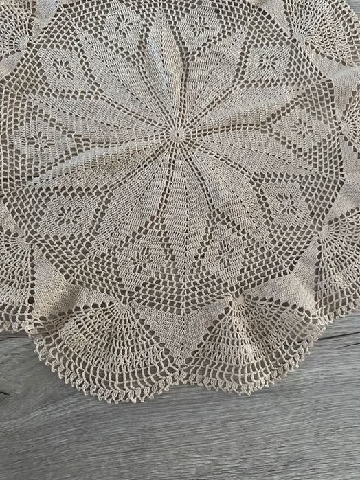 Serweta szydełko śr. 45 cepły beż