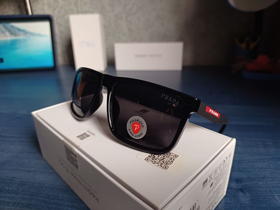 Очки Prada для водителей солнцезащитные мужские с поляризацией