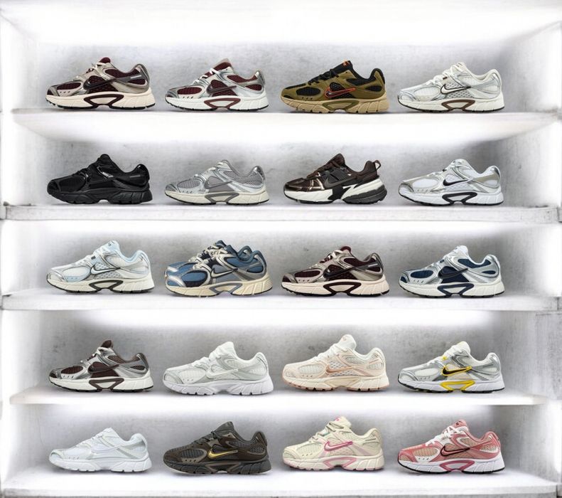 р36-45 Кросівки Nike V5 RNR White Black Silver Peach Pink