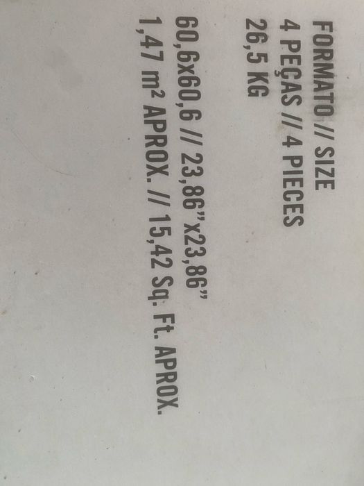 Pavimento cerâmico Metallica Silver 60x60 cm