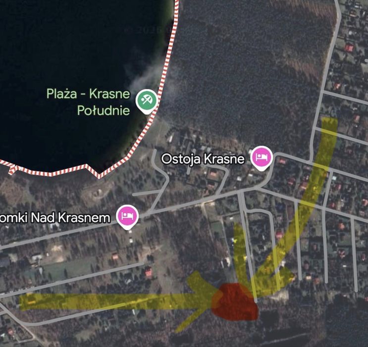 Dzialka rekreacyjno-budowlana nad j.Krasne lubelskie