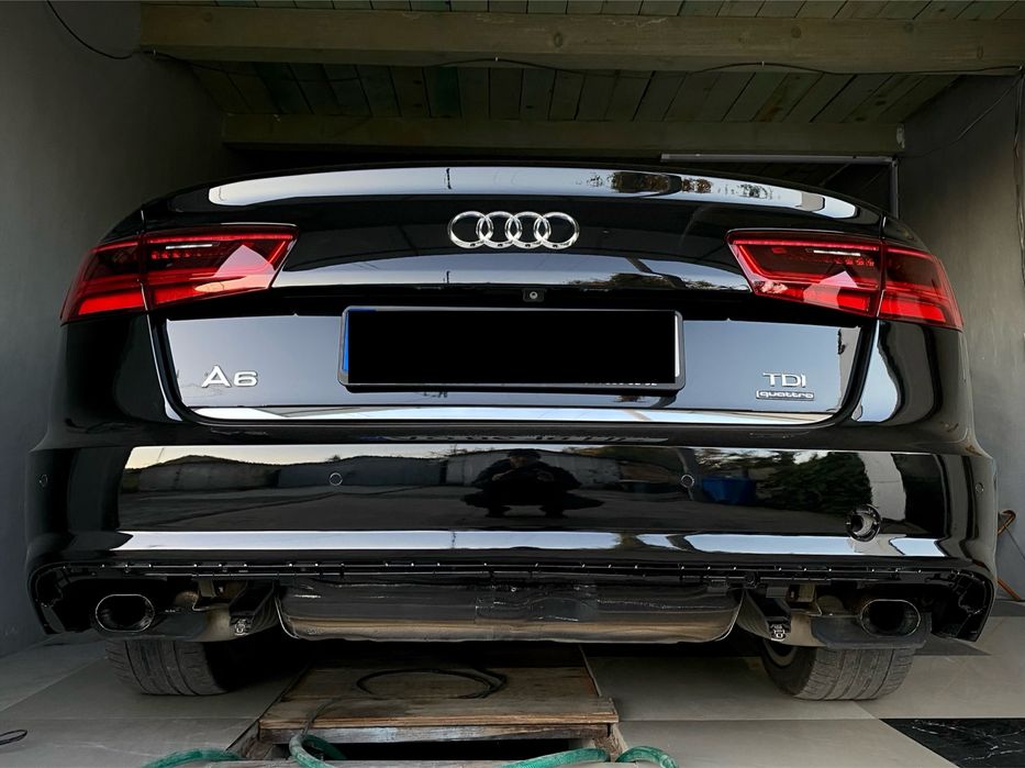 Задній бампер Задний Audi A6 C7 2014- 2018 Рестайлінг S-Line LY9T