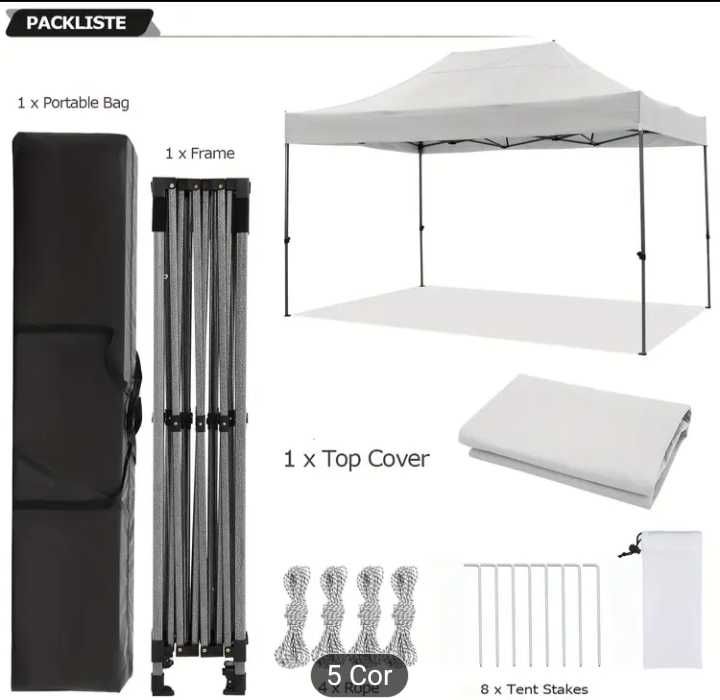 Tendas pop up dobráveis.6x3, 3x3, 2x2, com/sem laterais. Ver descrição