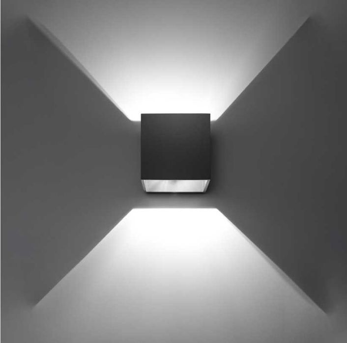 Lampa ścienna QUAD SL.0057 czarna Sollux Lighting