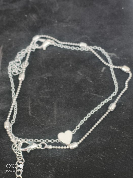 Conjunto 21 Tornozeleiras prateadas