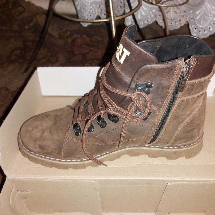 Черевики шкіряні зимові CAT Caterpillar Rider Nubuck Brown