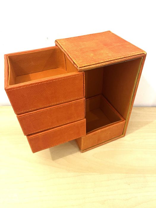 Porta-Joias Cor-de-Laranja com 4 gavetas