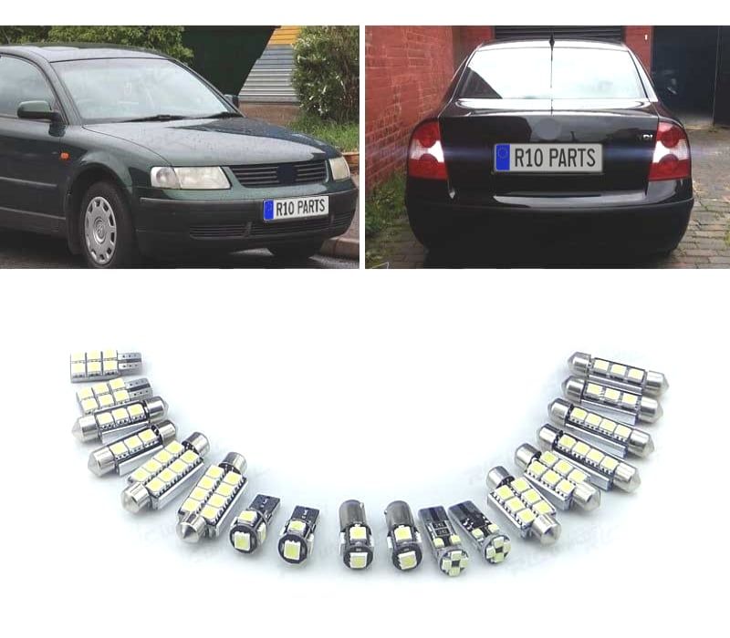 KIT COMPLETO 6 LAMPADAS LED EXTERIOR PARA VOLKSWAGEN VW PASSAT B5 97-05