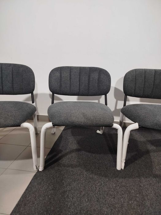 4 Cadeiras Lounge FelizJolien Lounge Chair Cinzenta Preta Nova