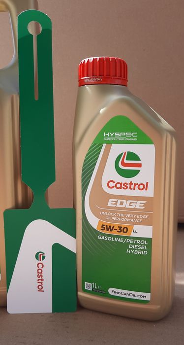 Olej Castrol EDGE 5W-30 LL 6L (5L+1L) + zawieszka serwisowa Castrol PL