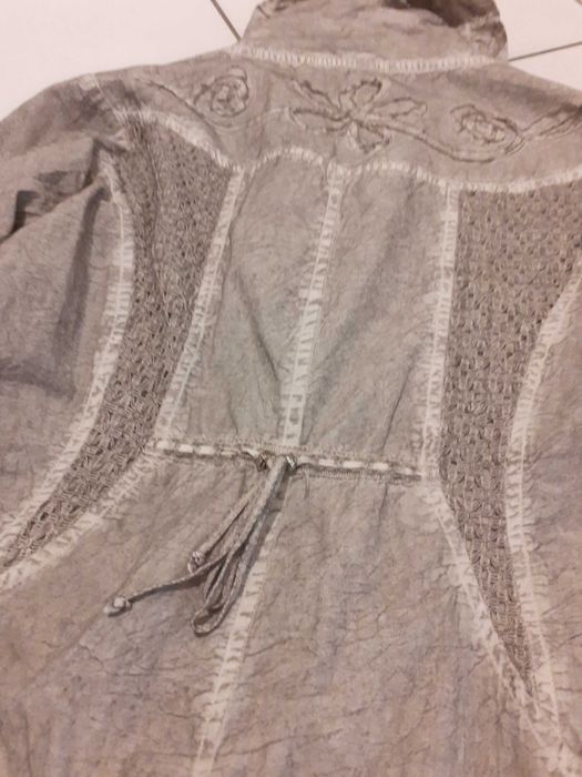 Koszula ciekawa jasny beż unikatowa