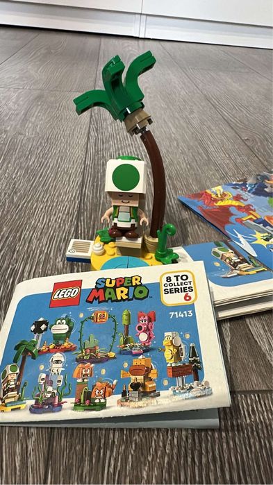 Zestaw lego super mario 71314 green toad
