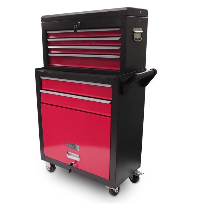 wózek warsztatowy wózek narzędziowy mobilny szafka z szufladami 2w1