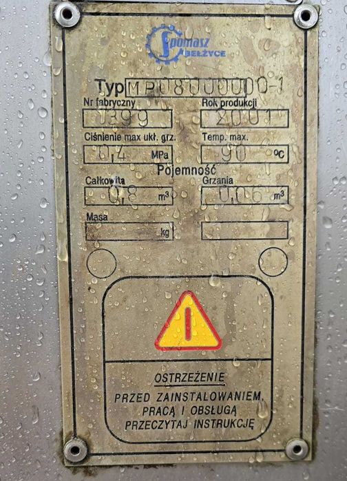 Mieszalnik z KO 800 l