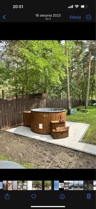 Balia ogrodowa - hottube - jackuzzi - beczka