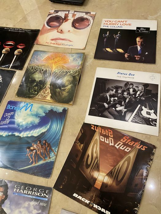 Виниловая пластинка винтаж Status Quo, Michael Jackson,Boney M,Elvis