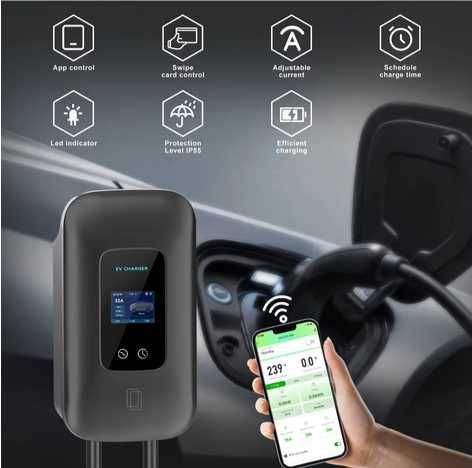 Wallbox Carregador 11 kw - 16 A - C/ APP - elétricos ou híbridos