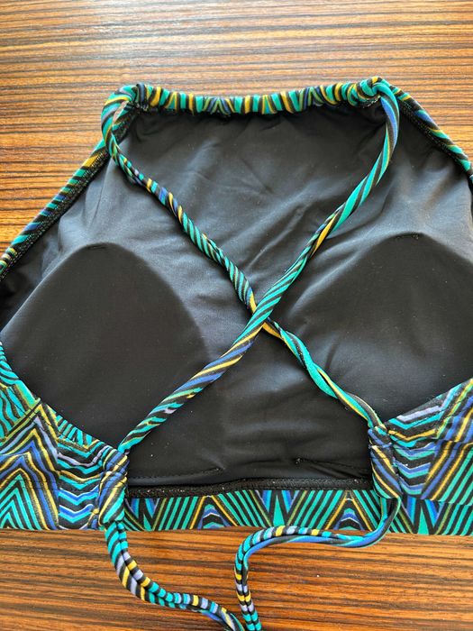 Bikini azul e preto