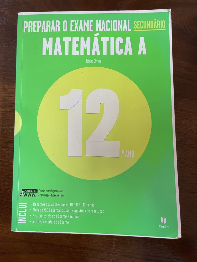 Preparar o exame nacional Matematica A 12 ano Coimbra (Sé Nova, Santa