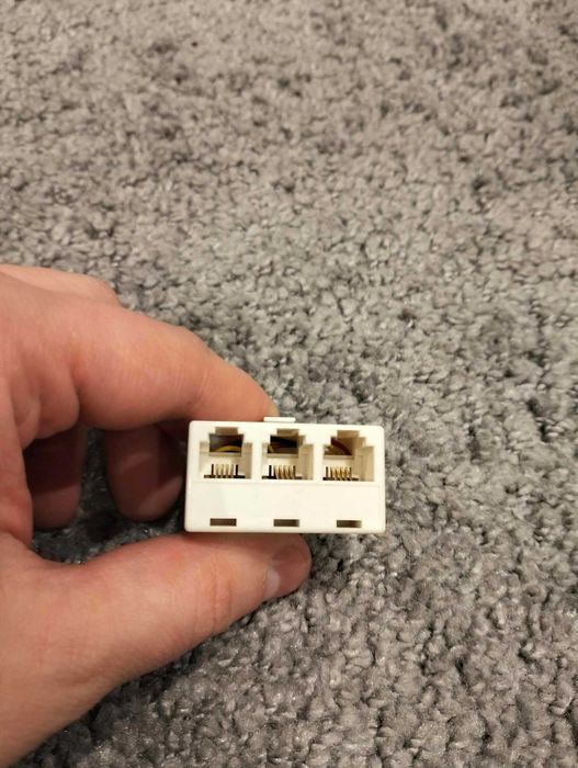 Rozdzielacz kabli telefonicznych 3x gniazdo RJ11