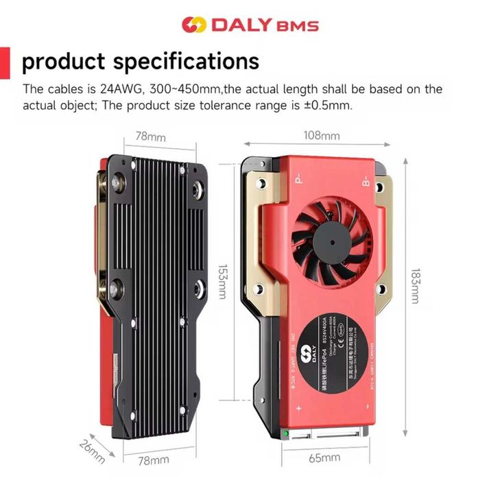 BMS DALY для Lifepo4 на 250А (4S, 8S, 16S)