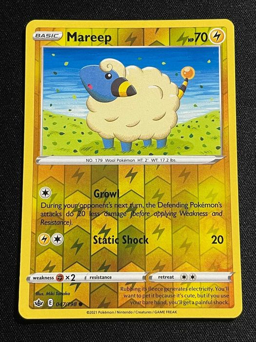 Carta Pokémon Mareep 47/198 Chilling Reign