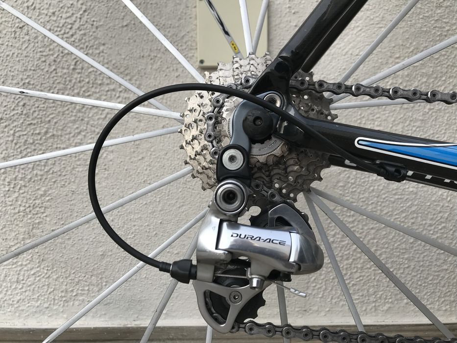 Specialized geromsteiner azul e preta conjunto dura-ace em bom estado