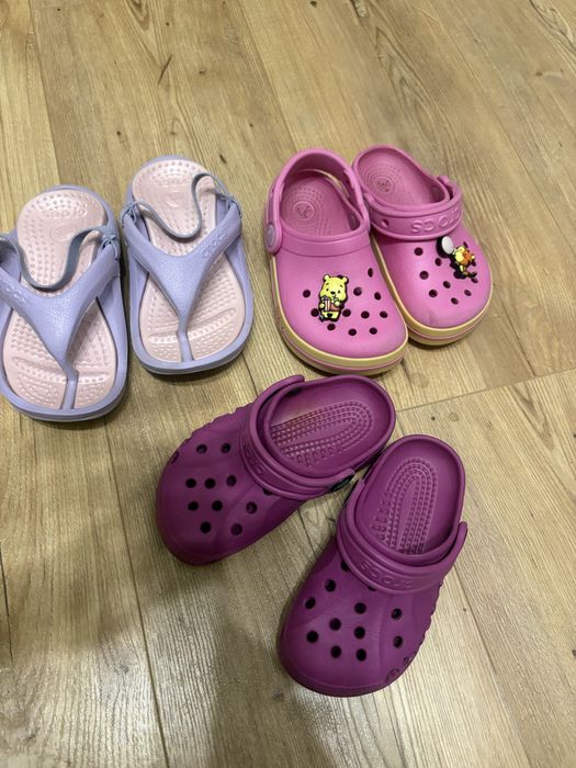Buty crocs klapki sandały zestaw C9 C10 rozm. 26-27