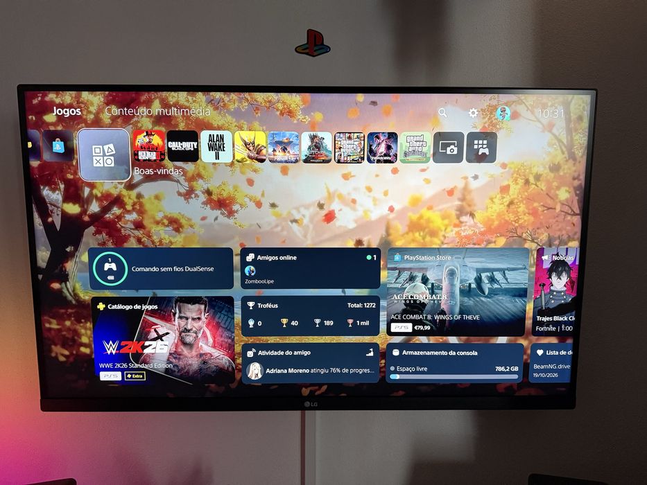 Monitor LG 32UN500-W 32” 4K UHD (HDR10, VA, AMD FreeSync, VESA) - Como Novo
