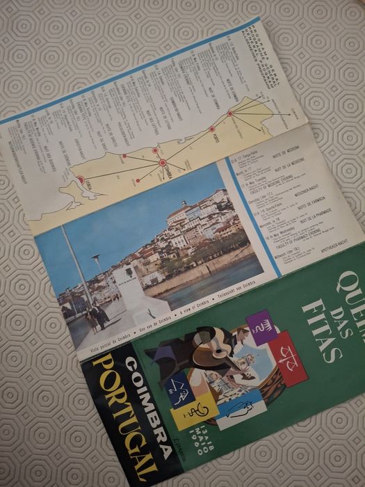 1960 folheto queima fitas Coimbra
