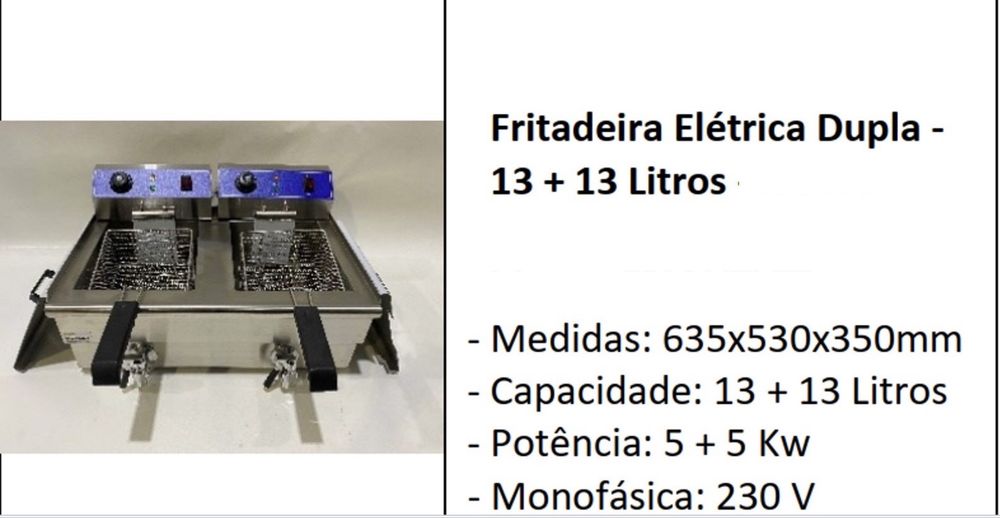 Fritadeira dupla como nova