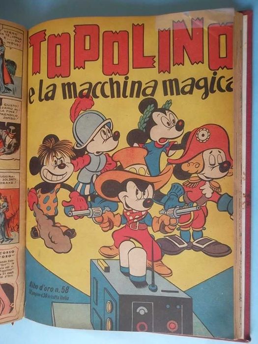 "Albo d'Oro" (1947) Números 51 a 60. BD clássica em italiano.