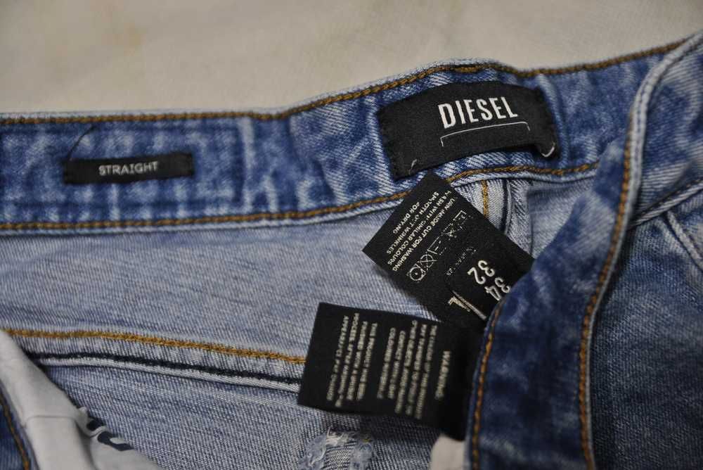 DIESEL STRAIGHT L 88cm 34/32 męskie spodnie jeansowe stretch s7v