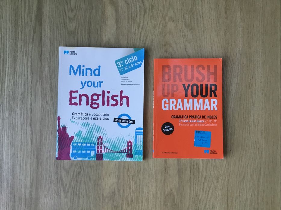 Manual + Caderno de atividades + Gramática Inglês