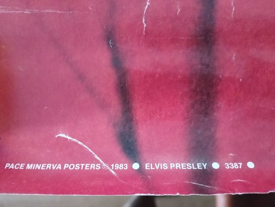 Antigo poster original Elvis Presley
