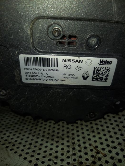 Alternator renault Captur II 1.3 TCE Sprawny kompletny