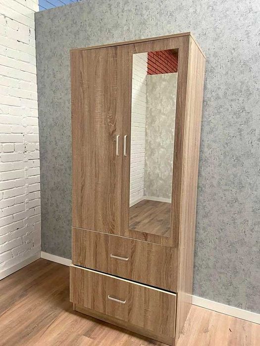 ROUPEIRO DE 2 PORTAS COM ESPELHO POR 144 € COM PORTES GRÁTIS.