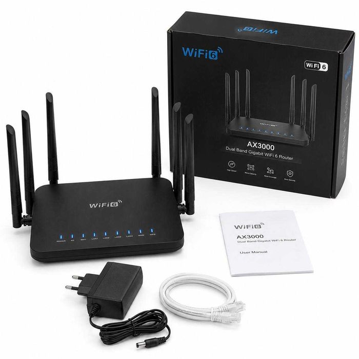 Wi-Fi роутер Pix-Link LV-WR50Q 300 Мбіт/с маршрутизатор на 6 антен бездротовий мережевий інтернет