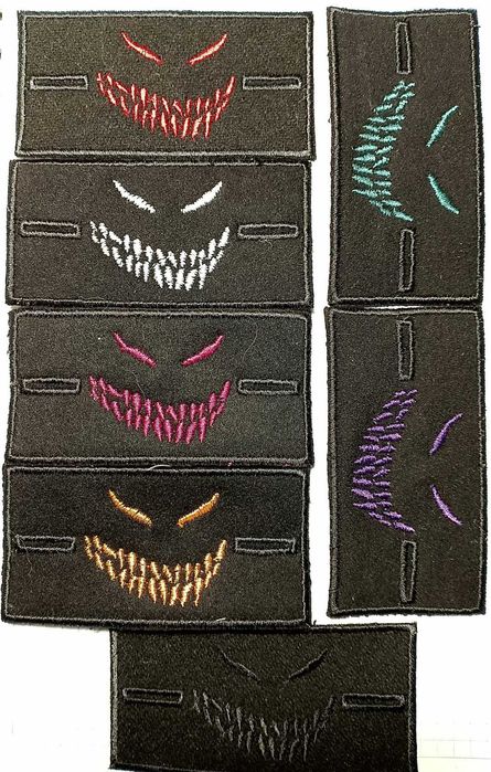 нашивка патч без липучки "монстр"